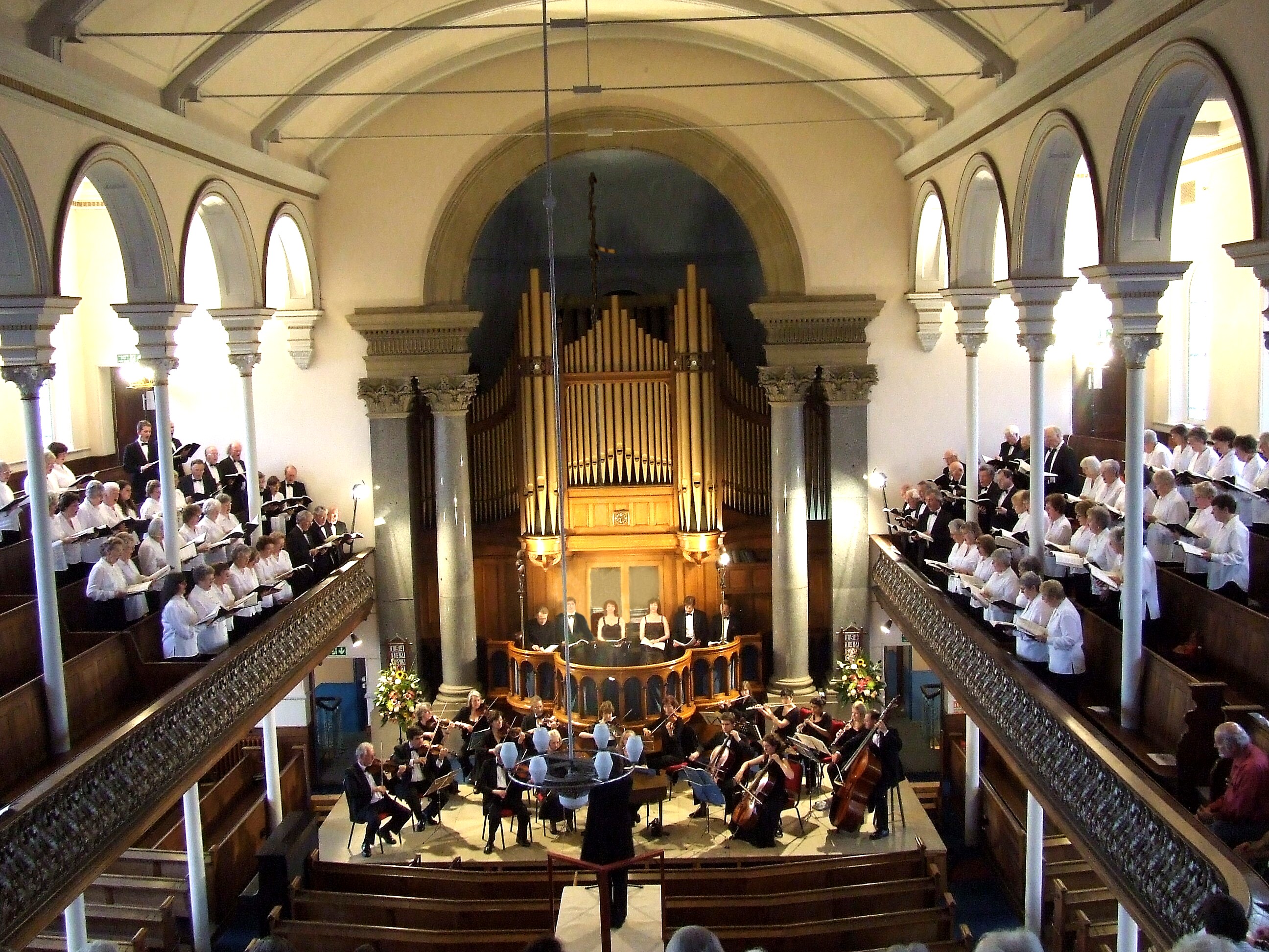 Bach's St. John Passion in Newtown
        Baptist Church, 2008
